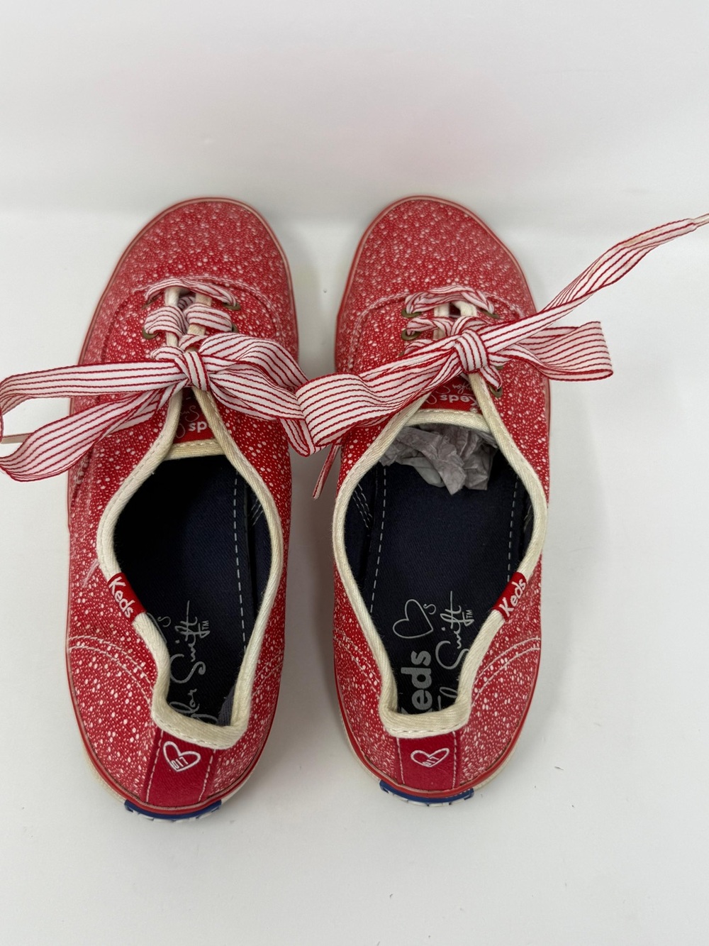 Keds Taylor Swift Swifties Polka Dot Sneakers Canvas White Size 7
